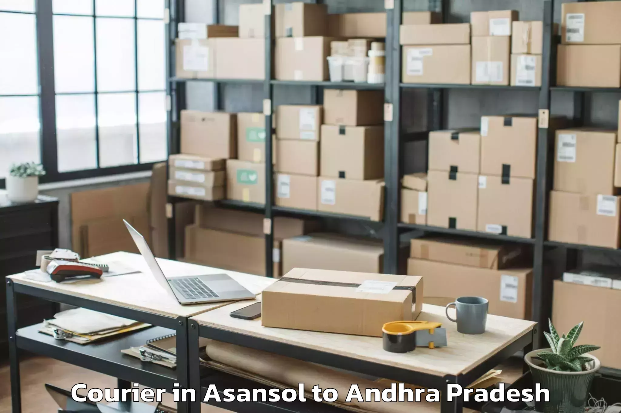 Asansol to Kovvur Courier Booking